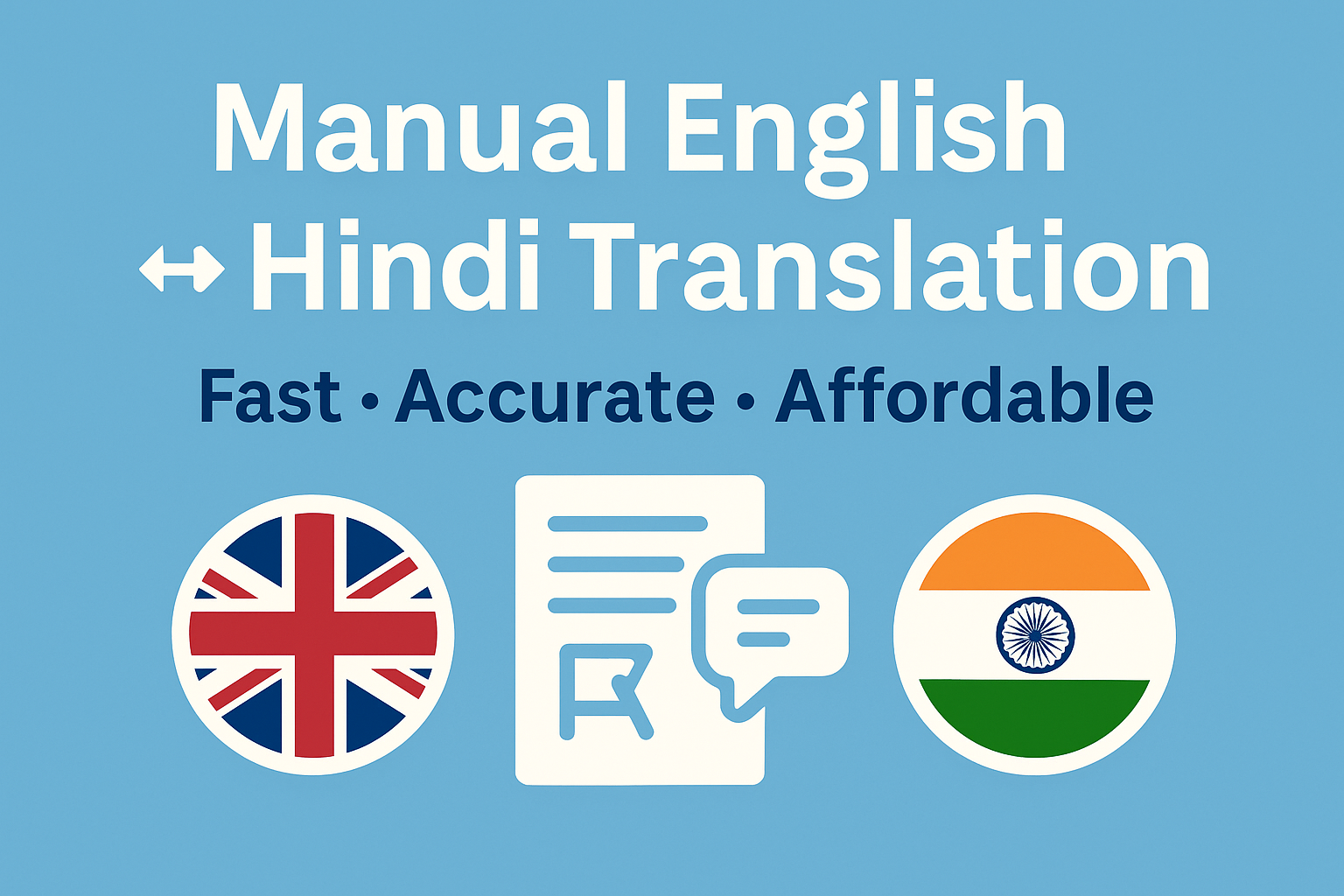 Fast delivery within 24 hours  , error-free translation  ,Up to 1000 words per task