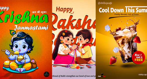 I will design eye-catching posters and social media graphics.